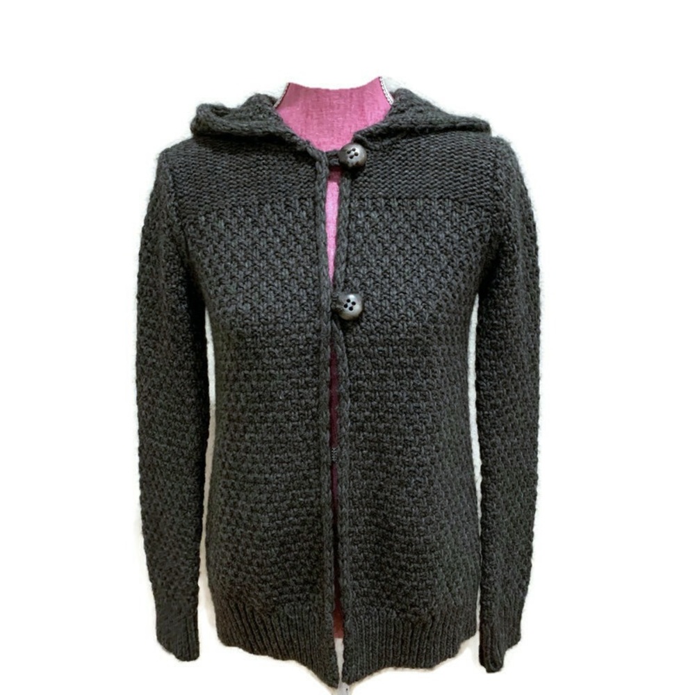 Elisabetta Italian Hooded Chunky Sweater - Picture 2 of 7